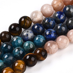 Natural Seven Chakra Stone Beads Strands&nbsp;G-T140-6mm-13A