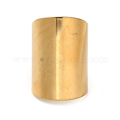 Ion Plating(IP) 304 Stainless Steel Open Cuff Ring&nbsp;RJEW-Z015-02G