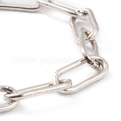 Brass Paperclip Chain Bracelets&nbsp;LS-BJEW-H537-10AS