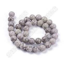 Natural Maifanite/Maifan Stone Beads Strands&nbsp;X-G-F353-4mm