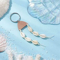 Natural Cowrie Shell Keychains&nbsp;KEYC-JKC01189