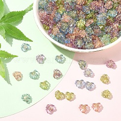 250Pcs 5 Colors Plating Transparent Acrylic Beads&nbsp;OACR-YW0002-19