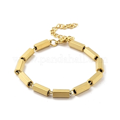 304 Stainless Steel Hexagon Link Chain Bracelets for Women Men&nbsp;BJEW-F488-16G