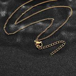 201 Stainless Steel Twisted Chain Necklaces&nbsp;NJEW-R023-09G