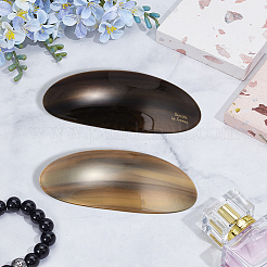 2Pcs 2 Colors Resin and Iron Hair Barrettes&nbsp;PHAR-GO0001-07A