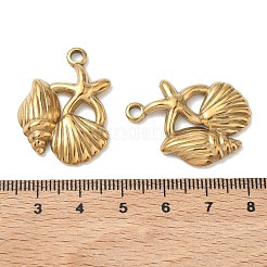 304 Stainless Steel Pendants&nbsp;STAS-P422-01A-G