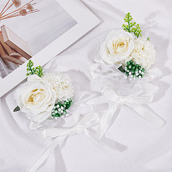 2PCS Silk Wrist Corsage&nbsp;AJEW-CP0001-51B