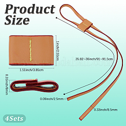 4Pcs PU Leather Drawstring for Bucket Bag&nbsp;AJEW-CL0001-30A