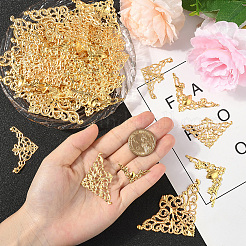 120Pcs 5 Styles Iron Filigree Joiners Links&nbsp;FIND-SC0017-09