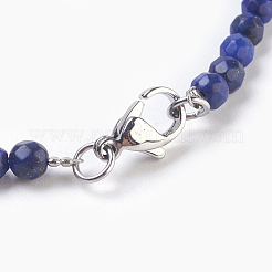 Natural Lapis Lazuli and Agate Beaded Necklaces&nbsp;NJEW-JN02241