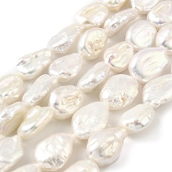 Baroque Natural Keshi Pearl Beads Strands&nbsp;PEAR-B004-14A-01A