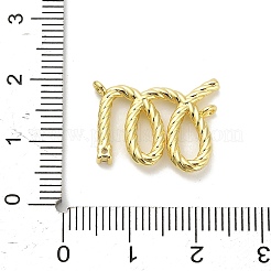Brass Micro Pave Cubic Zirconia Pendants&nbsp;KK-F915-07G