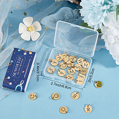 26Pcs 26 Style 304 Stainless Steel Charms&nbsp;STAS-SC0004-86