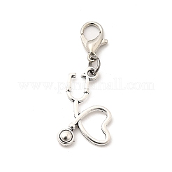 5Pcs Tibetan Style Alloy Pendant Decorations&nbsp;HJEW-JM03570