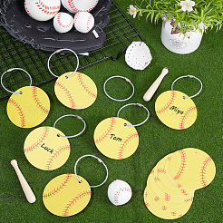 15Pcs Sports Balls PVC Luggage Tags&nbsp;AJEW-UN0002-70B