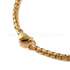 201 Stainless Steel Pendant Necklaces&nbsp;NJEW-K253-02G