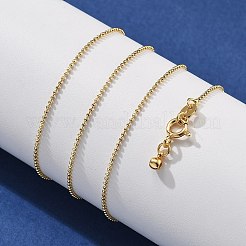 1mm Brass Ball Chain Adjustable Slider Necklaces&nbsp;KK-K398-28G