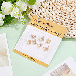 10Pcs Brass Micro Pave Clear Cubic Zirconia Pendants&nbsp;KK-BBC0025-68