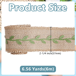 Burlap Ribbons&nbsp;SRIB-WH0011-383
