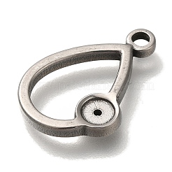 304 Stainless Steel Pendant Rhinestone Settings&nbsp;STAS-H223-01AS-02