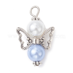 10Pcs Glass Pendants&nbsp;PALLOY-JF00569-10A