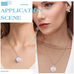 2Pcs 304 Stainless Stee Locket Pendants&nbsp;STAS-HY0002-24P