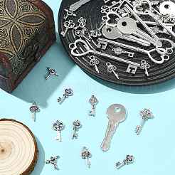 40Pcs 8 Styles Tibetan Style Alloy Pendants&nbsp;TIBEP-FS0001-44