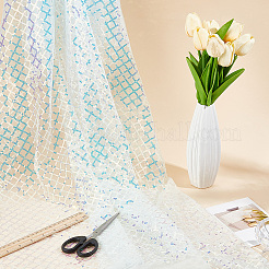 1M Polyester & PVC Sequined Mesh Fabric&nbsp;DIY-CY0003-54A