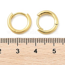 Brass Huggie Hoop Earrings&nbsp;KK-D063-04G