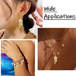 6Pcs 6 Colors Brass Enamel Pendants&nbsp;KK-CJ0005-81