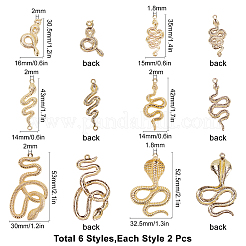 Rack Plating Alloy Pendants&nbsp;PALLOY-SC0002-88LG-RS