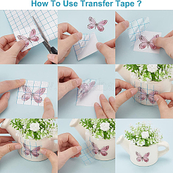 PVC Clear Self-adhesive Transfer Film&nbsp;DIY-WH0001-91