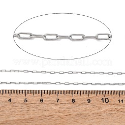 304 Stainless Steel Paperclip Chains&nbsp;CHS-M009-07P-02