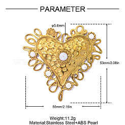304 Stainless Steel Big Pendants&nbsp;STAS-OY015-90G