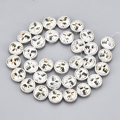 Electroplate Non-magnetic Synthetic Hematite Beads Strands&nbsp;X-G-T061-180S