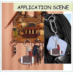 DIY Sports Ball Acrylic Pendant Keychain Making Kits&nbsp;DIY-SP0001-44C