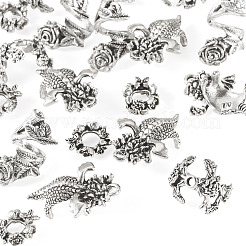 20Pcs 4 Styles Alloy Bead Caps & Spacer Beads & Pendant Cabochons Settings Finding Kits&nbsp;FIND-TA0010-48