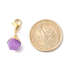 Star Cut Round Natural Gemstone Pendant Decorates&nbsp;HJEW-JM00587
