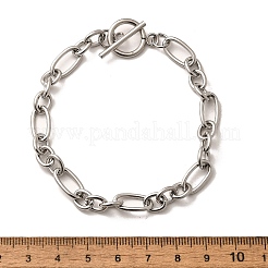 Tarnish Resistant Unisex 304 Stainless Steel Figaro Chain Bracelets&nbsp;BJEW-H541-06A-P