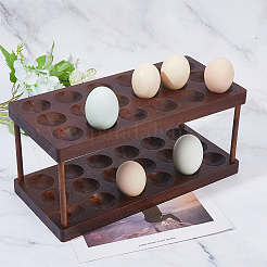 Double-layer Wooden Egg Holders&nbsp;AJEW-WH0270-237