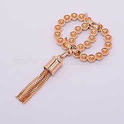 Zinc Alloy Box Chain Tassel Rivets&nbsp;PALLOY-WH0071-44LG