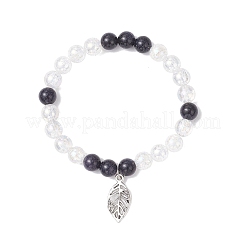 Leaf Alloy Charm Bracelets&nbsp;BJEW-JB12554-03