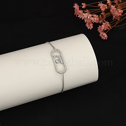 Brass Oval Link Bracelets&nbsp;LB3469-2