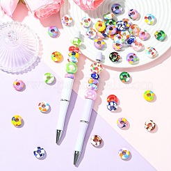 Acrylic European Beads&nbsp;MACR-CJZ0001-02