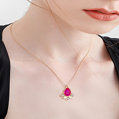 12Pcs 6 Colors Glass Rhinestone Pendants&nbsp;FIND-LP0004-18