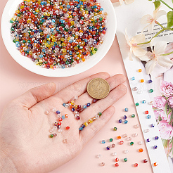 18 Strands 18 Colors Transparent Electroplate Glass Beads Strands&nbsp;EGLA-GO0001-05