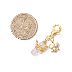 Glass Pendant Decorations&nbsp;HJEW-MZ00376-01