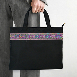 7M Ethnic Style Embroidery Flower Polyester Ribbon&nbsp;OCOR-WH0078-235