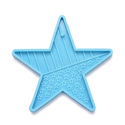 Star with USA Flag Pendant Silicone Molds&nbsp;DIY-M034-27