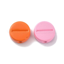 Spray Painted Alloy Beads&nbsp;PALLOY-Q445-07
